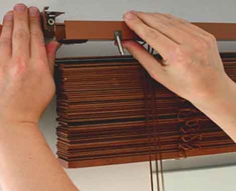 Установка горизонтальных жалюзи