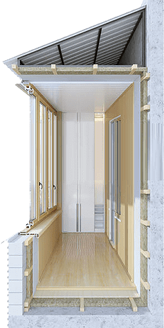 Остекление и отделка балконов